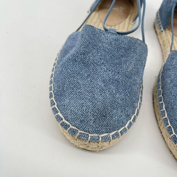 Eileen Fisher Women’s Lee Denim Blue Espadrille Flats | Size 7 Casual Slip-On - Picture 6 of 17